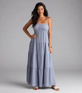 Breezy Like Me Sleeveless Ruffled Maxi Dress